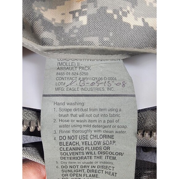 US Army MOLLE II Assault Pack Eagle Industries Military Backpack Bag Digital - Picture 10 of 16